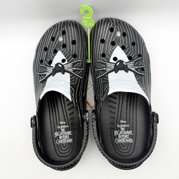 Crocs Classic Clog Mens 10 Jack Skellington Nightmare Before Christmas Black NWT main image 4